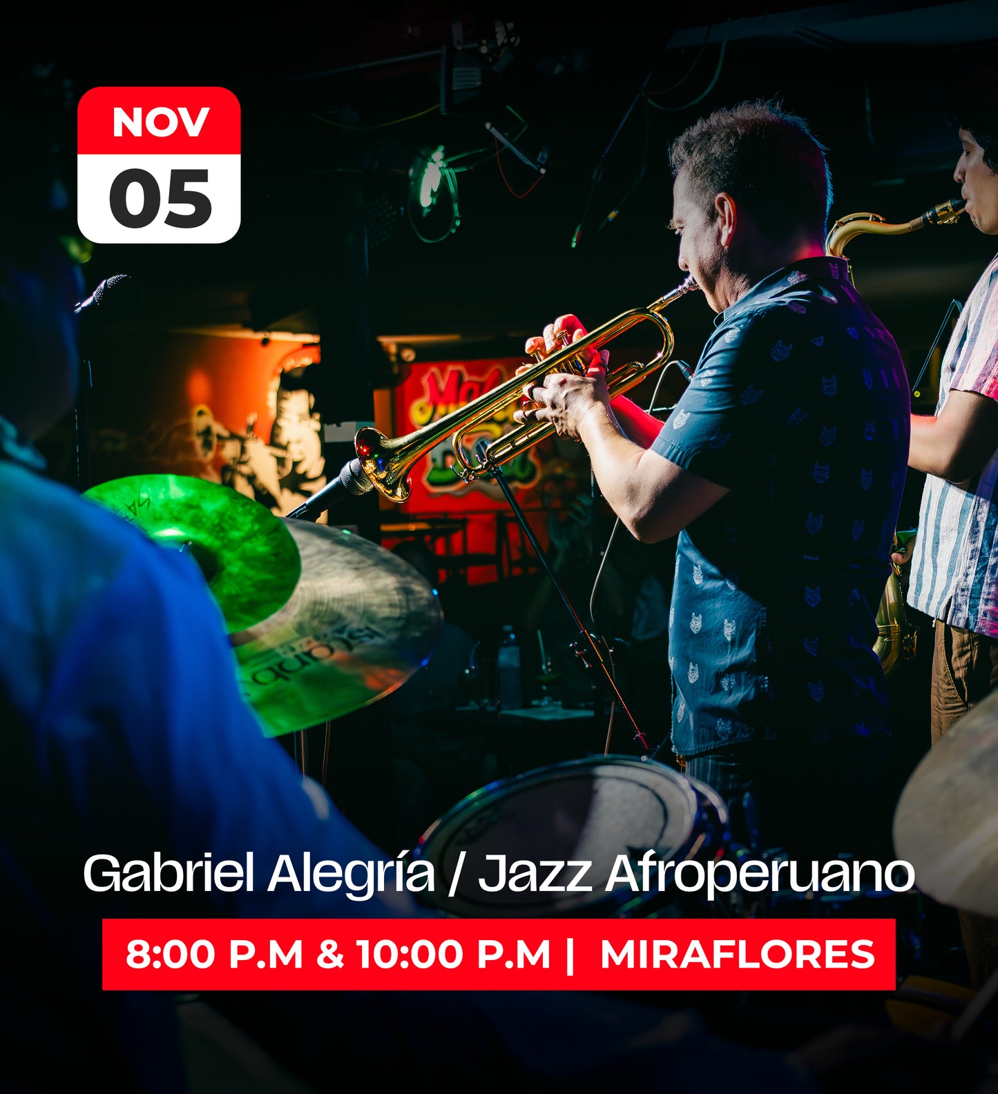 5 Nov | Gabriel Alegría Jazz Afroperuano