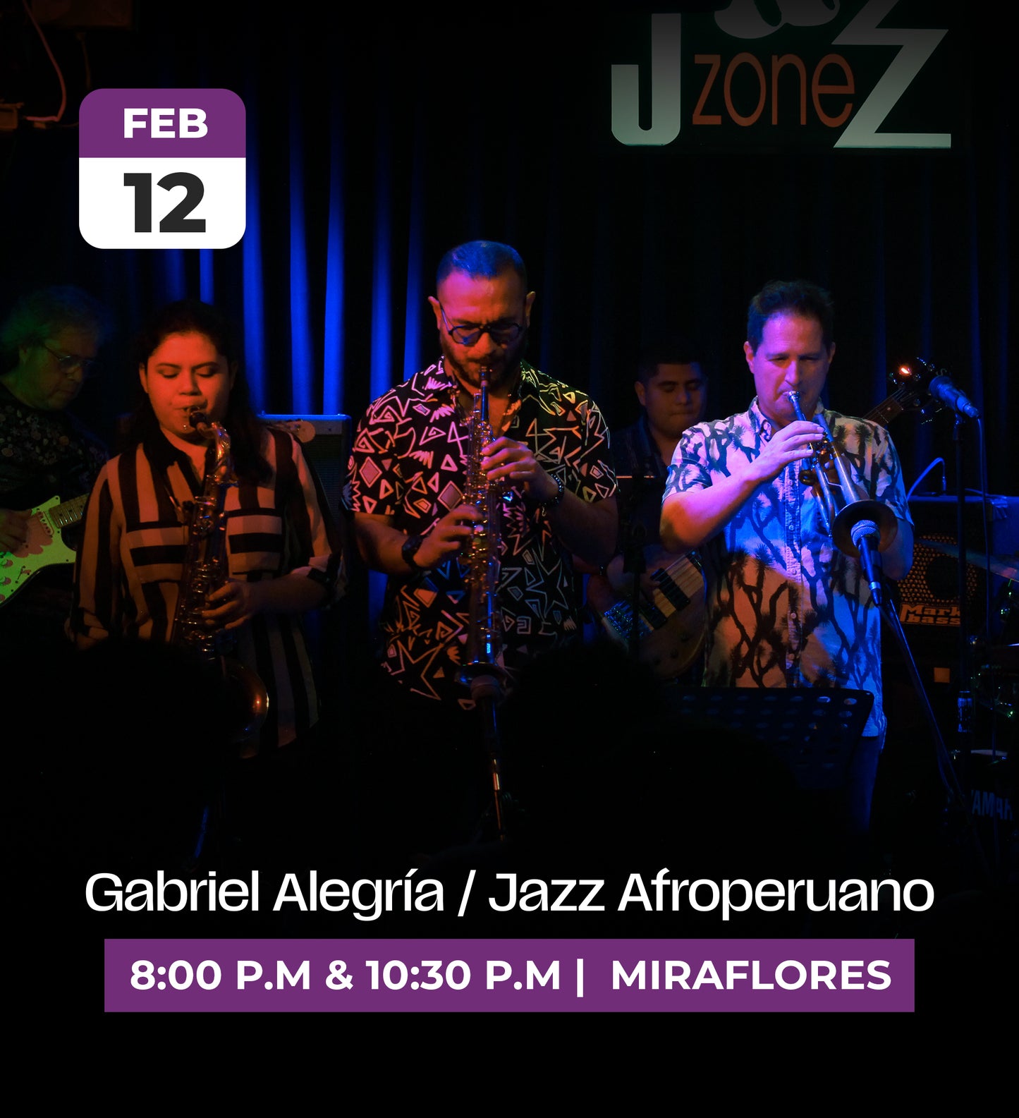 12 Feb | Gabriel Alegría Jazz Afroperuano
