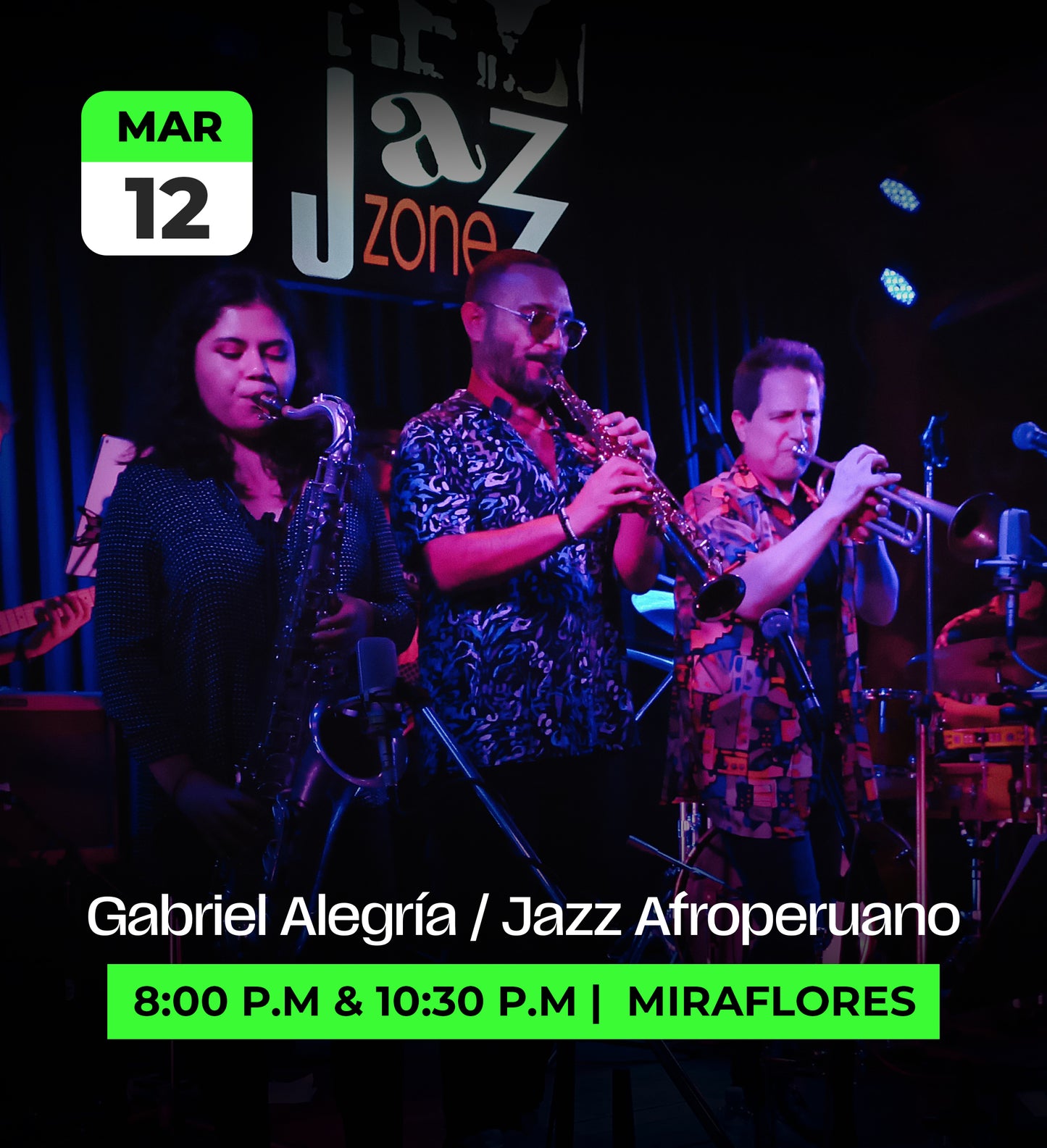 12 Mar | Gabriel Alegría Jazz Afroperuano