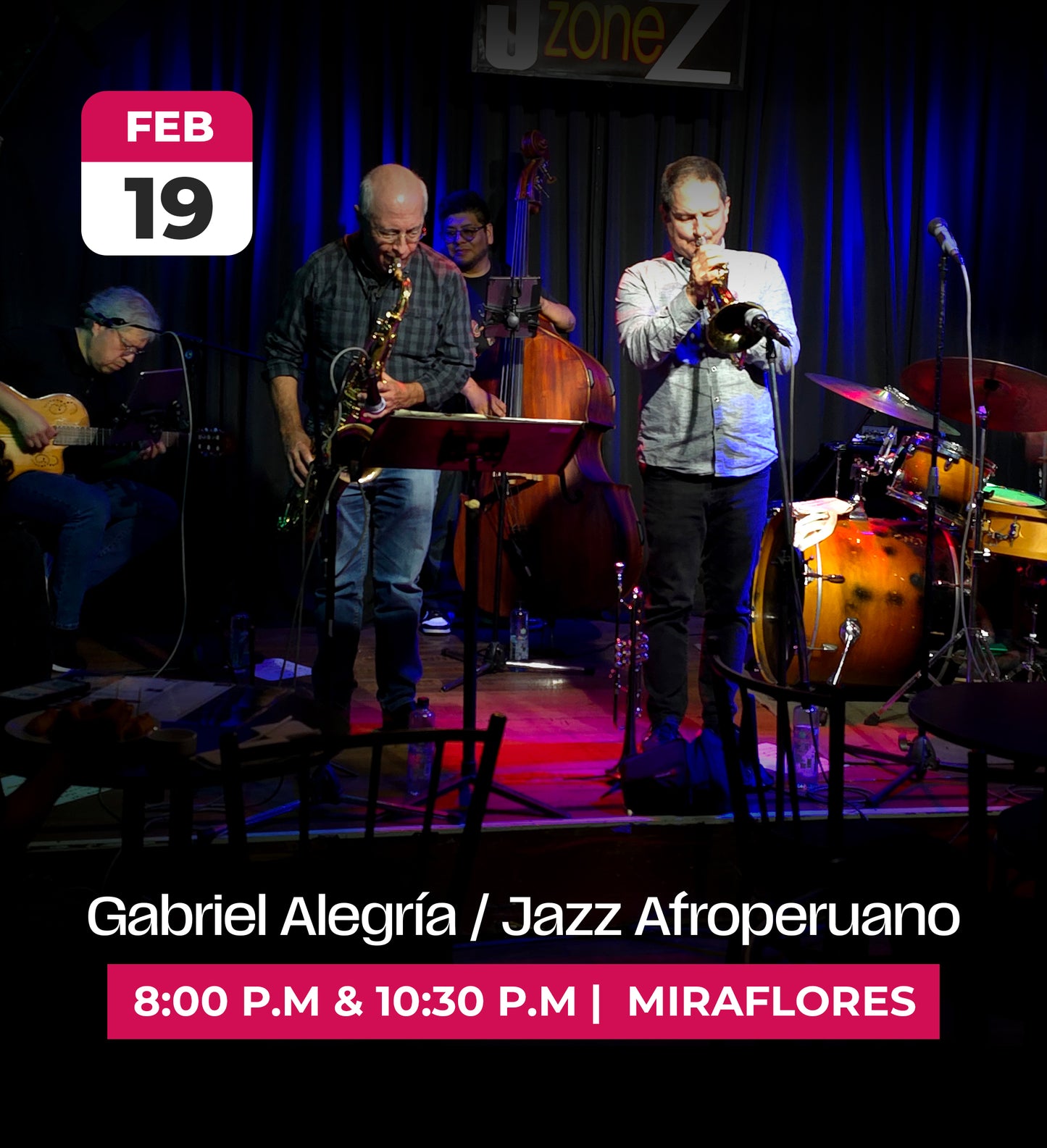 19 Feb | Gabriel Alegría Jazz Afroperuano