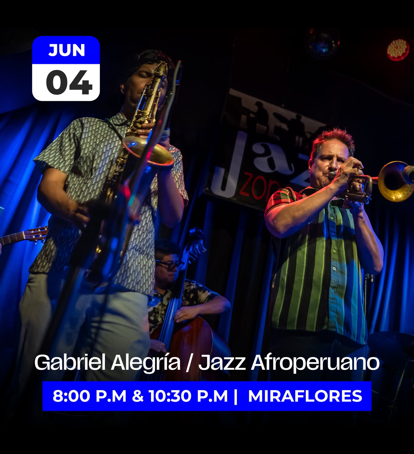 4 Jun | Gabriel Alegría Jazz Afroperuano