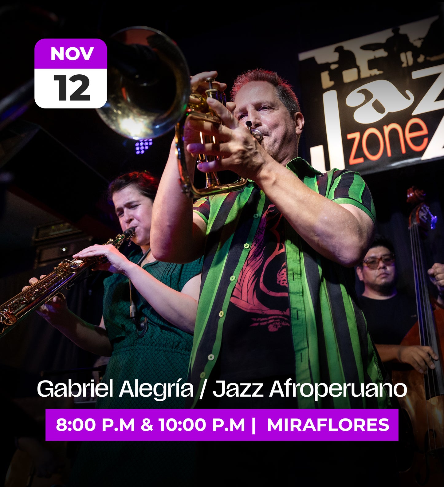 12 Nov | Gabriel Alegría Jazz Afroperuano