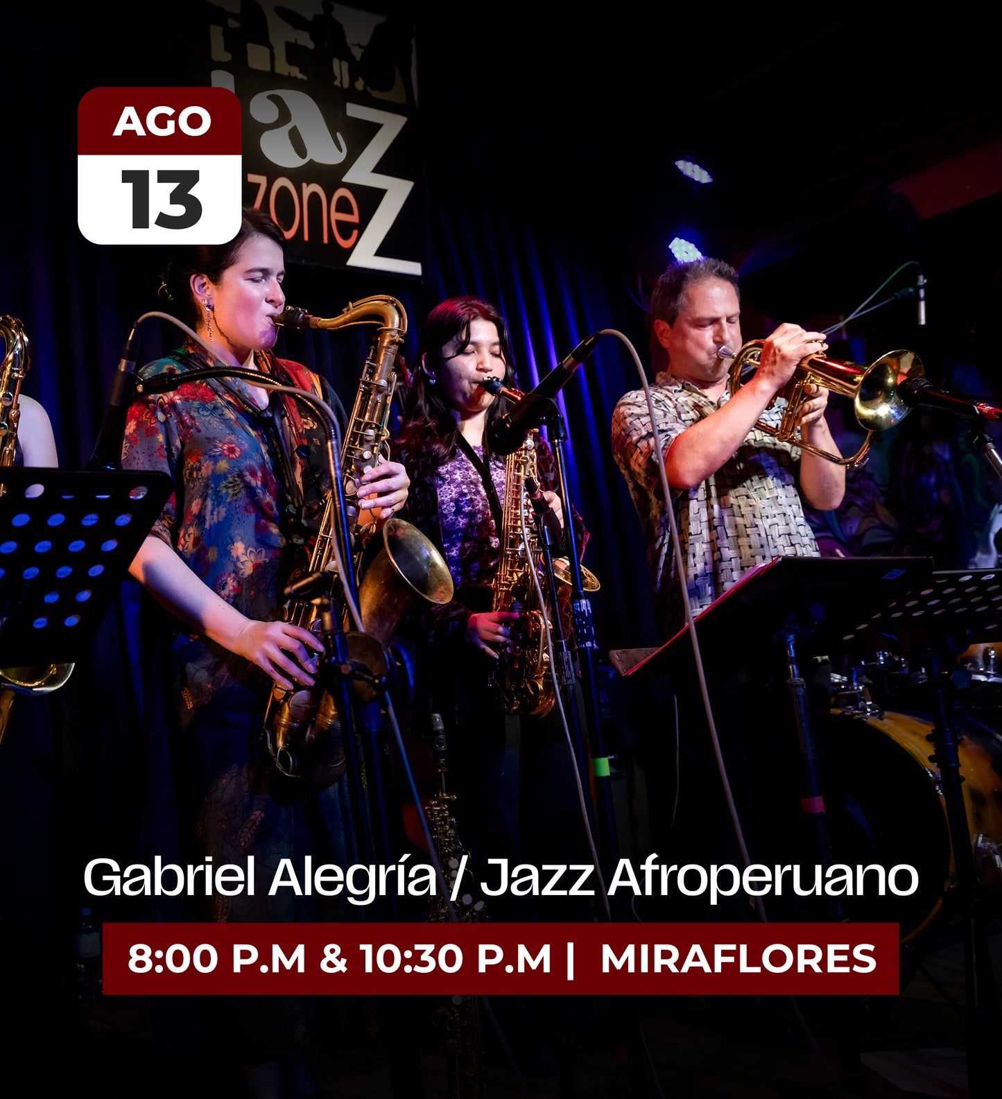 13 Ago | Gabriel Alegría Jazz Afroperuano