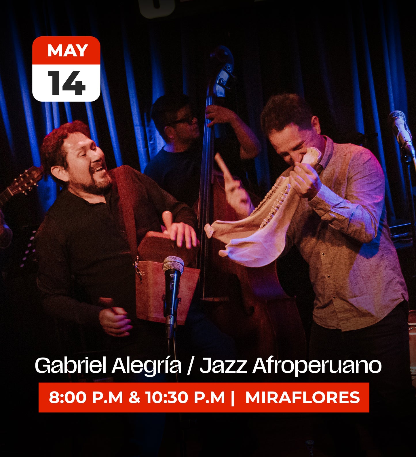 14 May | Gabriel Alegría Jazz Afroperuano