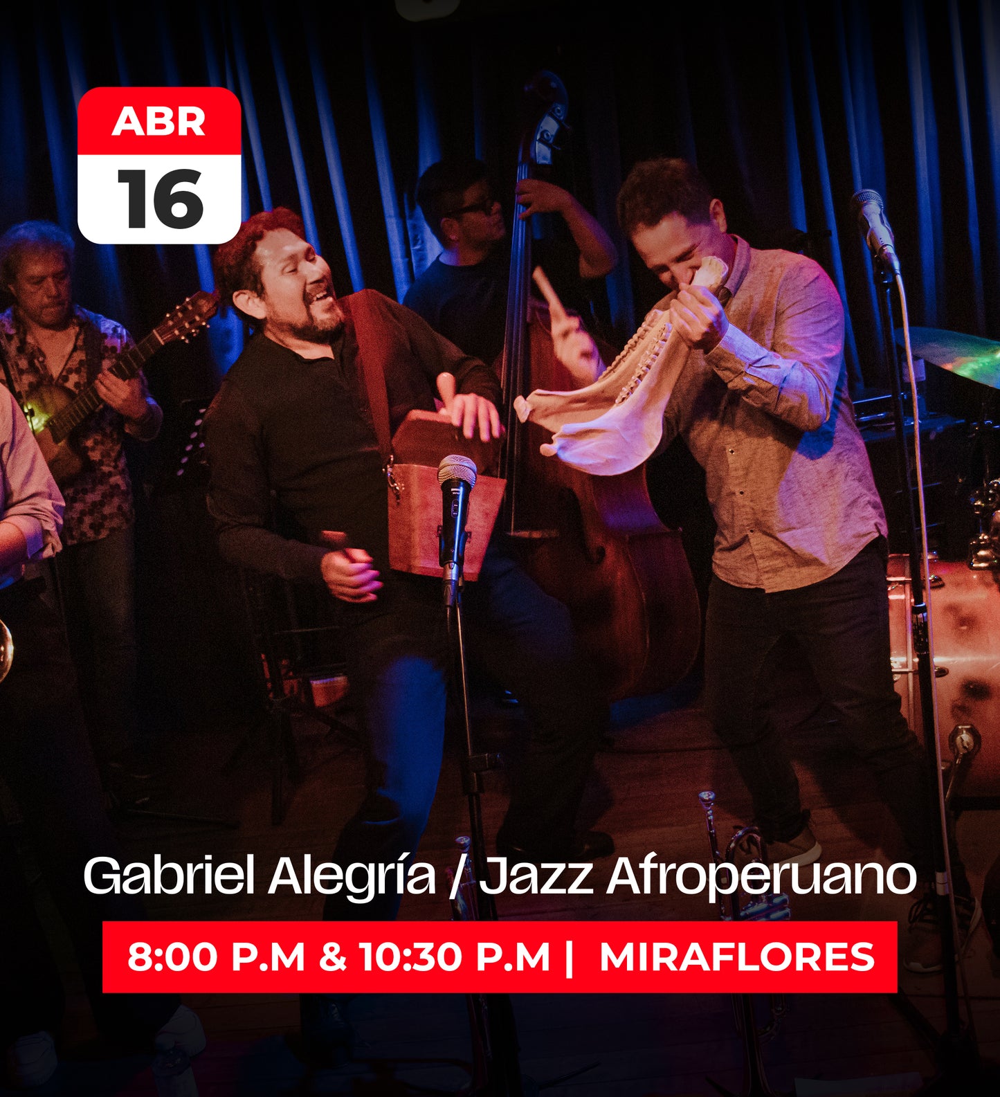 16 Abr | Gabriel Alegría Jazz Afroperuano