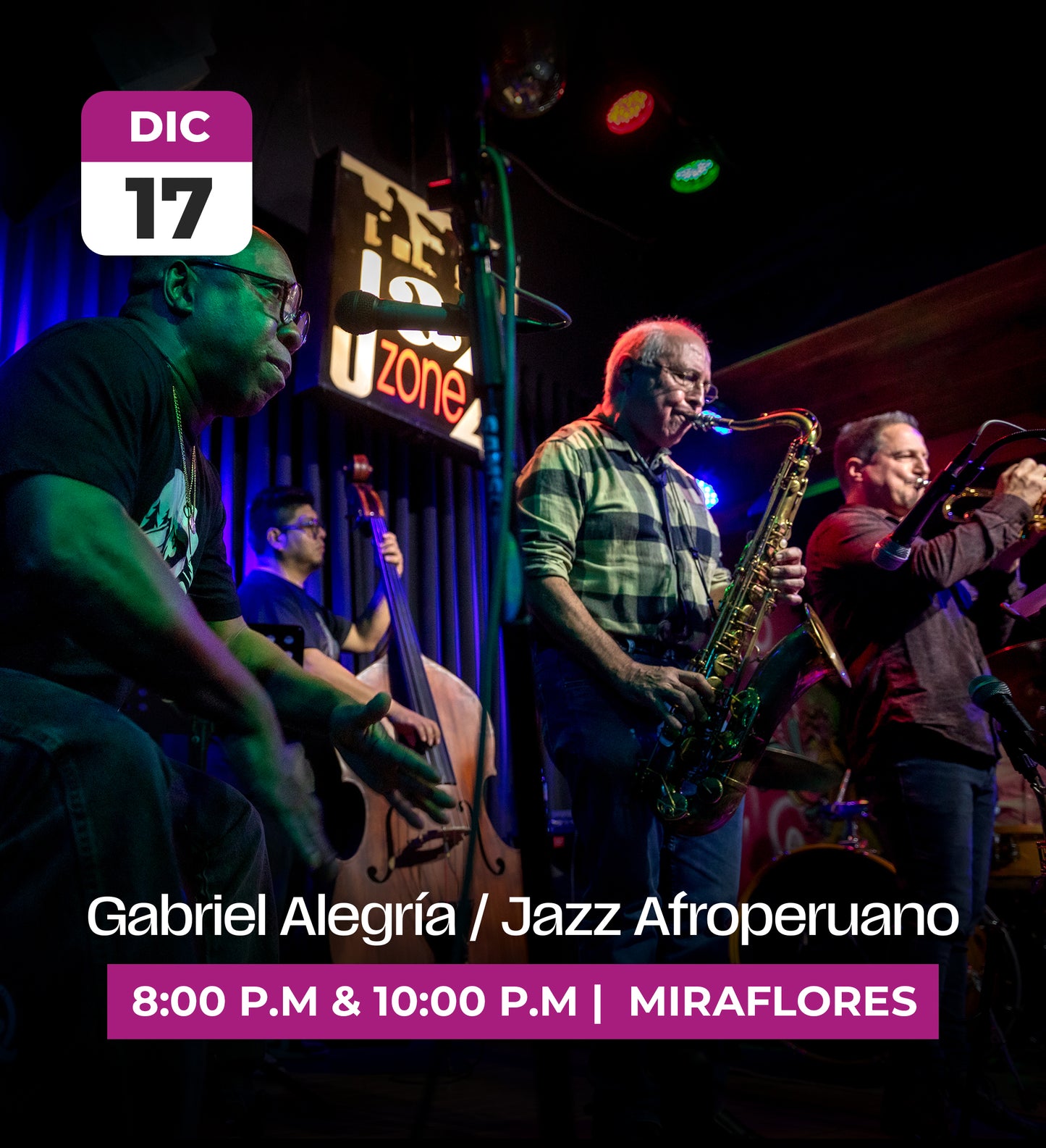 17 Dec | Gabriel Alegría Jazz Afroperuano