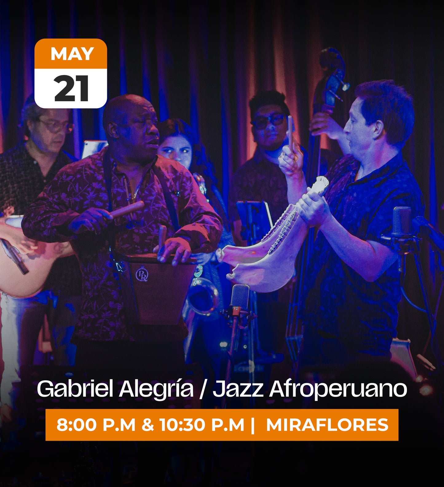 21 May | Gabriel Alegría Jazz Afroperuano