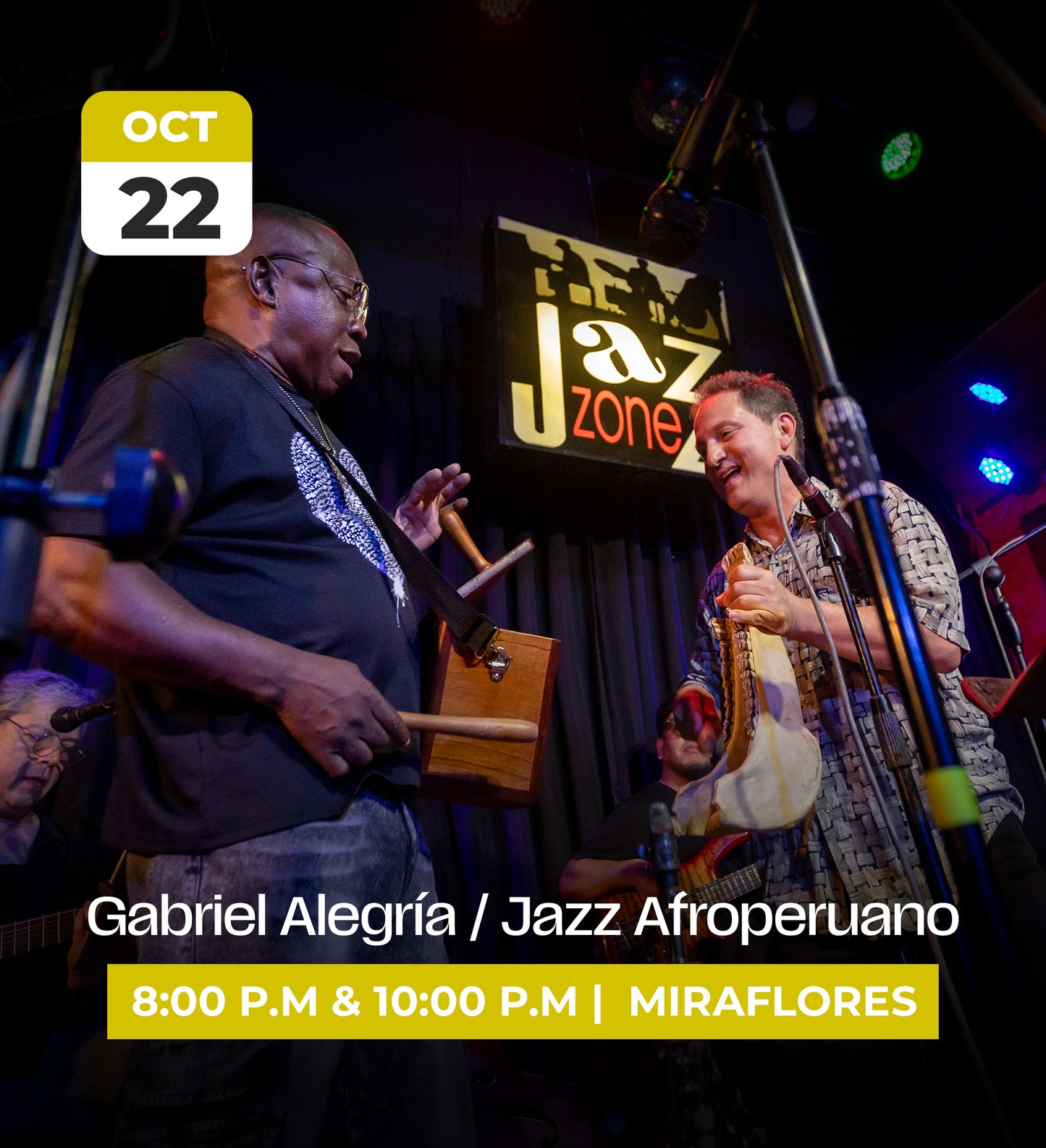 22 Oct | Gabriel Alegría Jazz Afroperuano