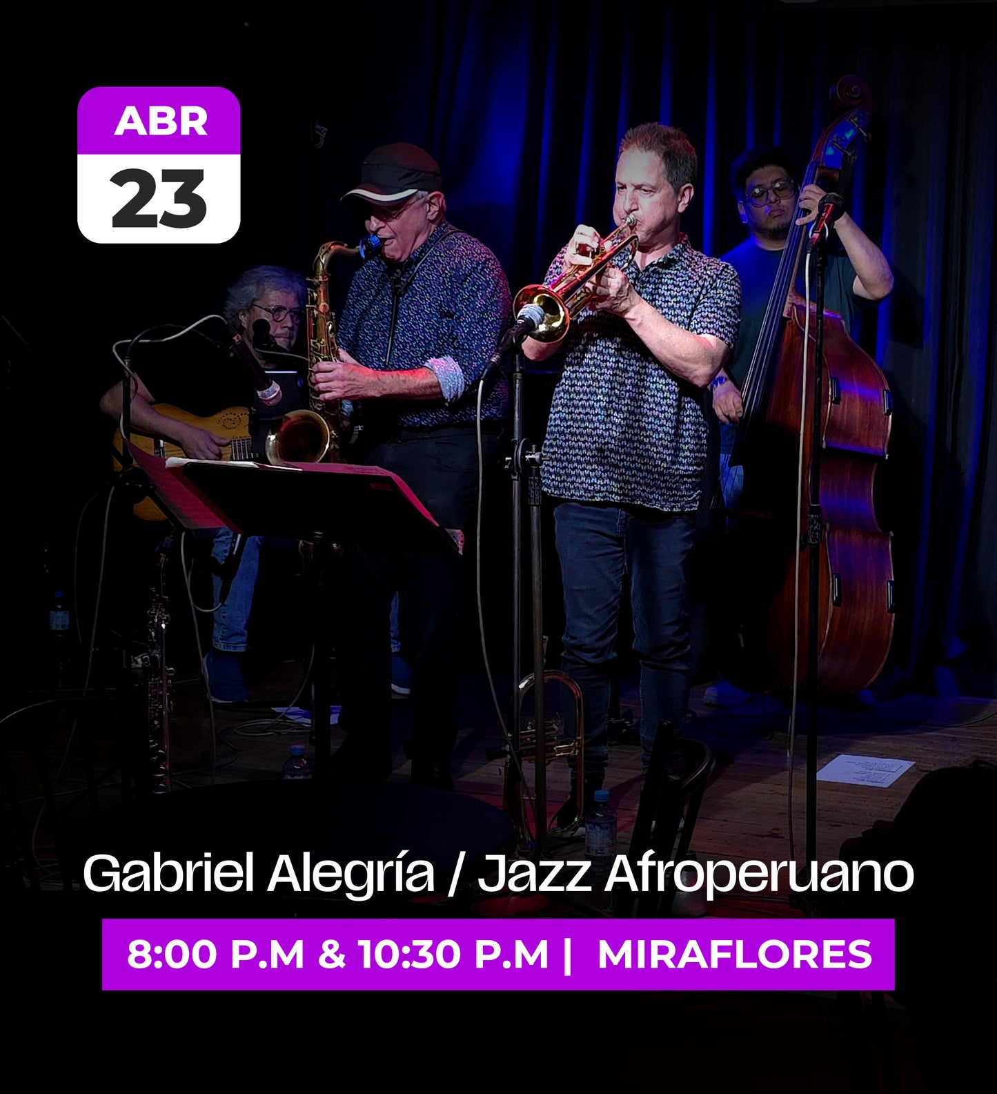23 Abr | Gabriel Alegría Jazz Afroperuano