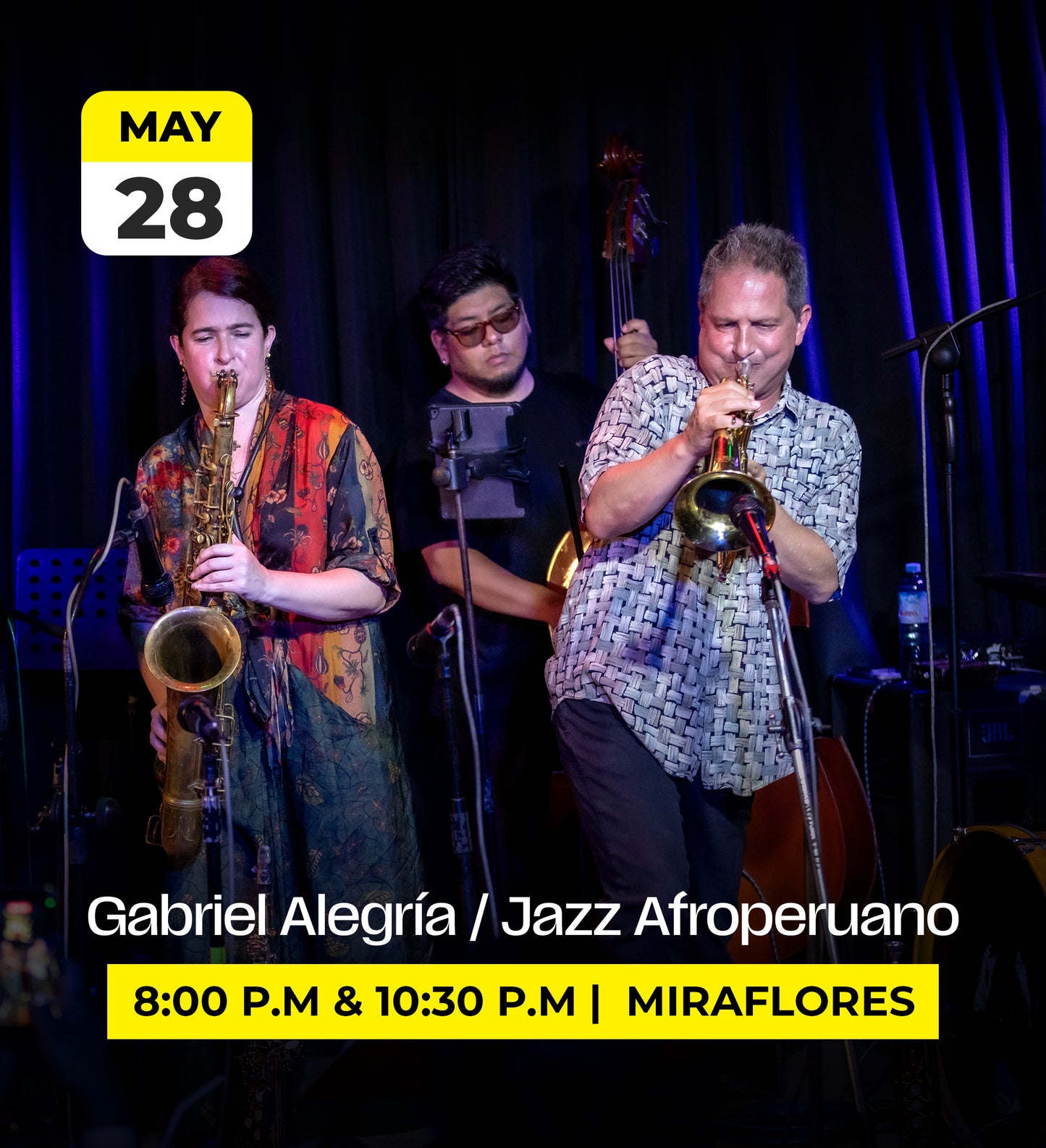 28 May | Gabriel Alegría Jazz Afroperuano