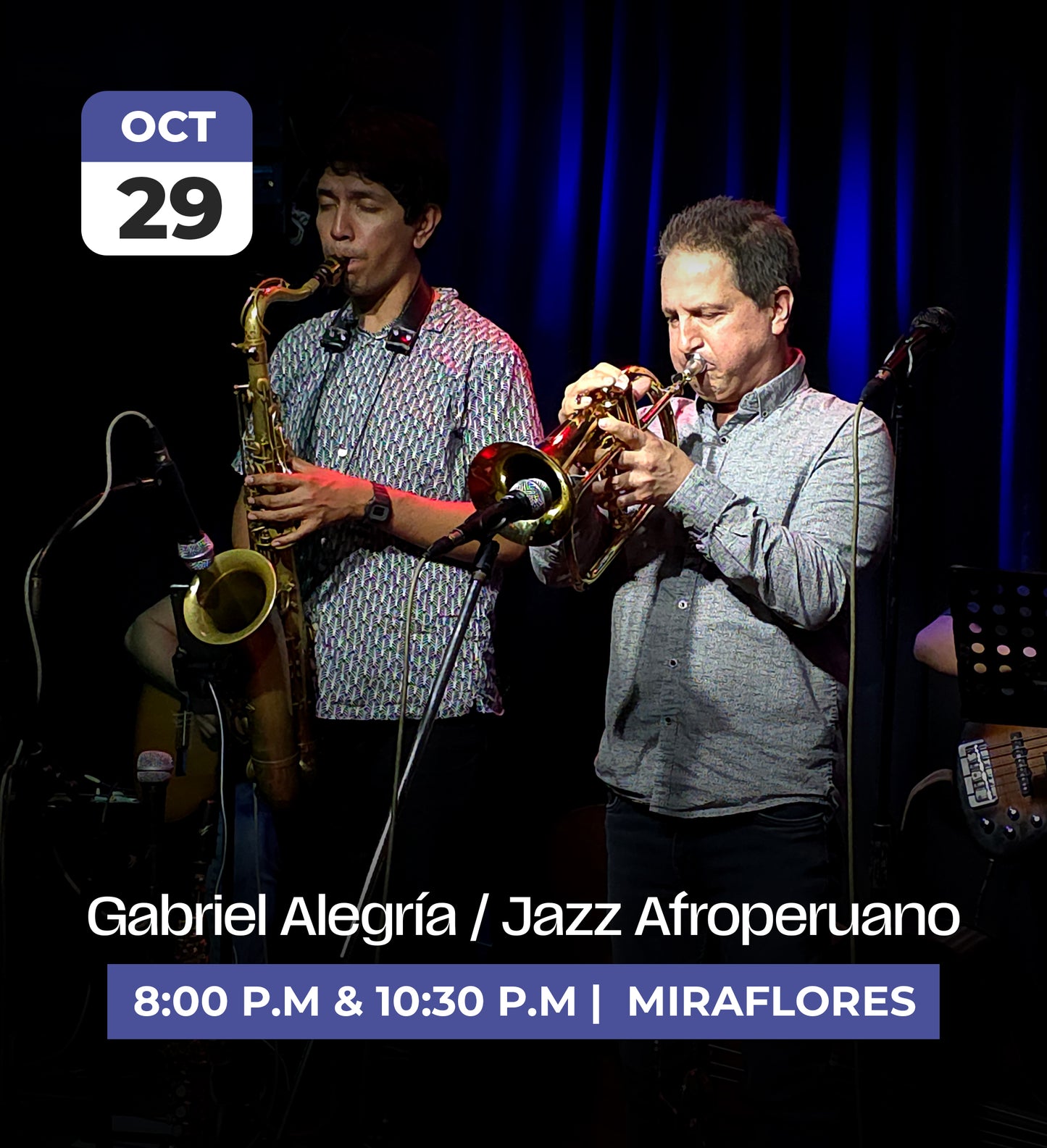 29 Oct | Gabriel Alegría Jazz Afroperuano