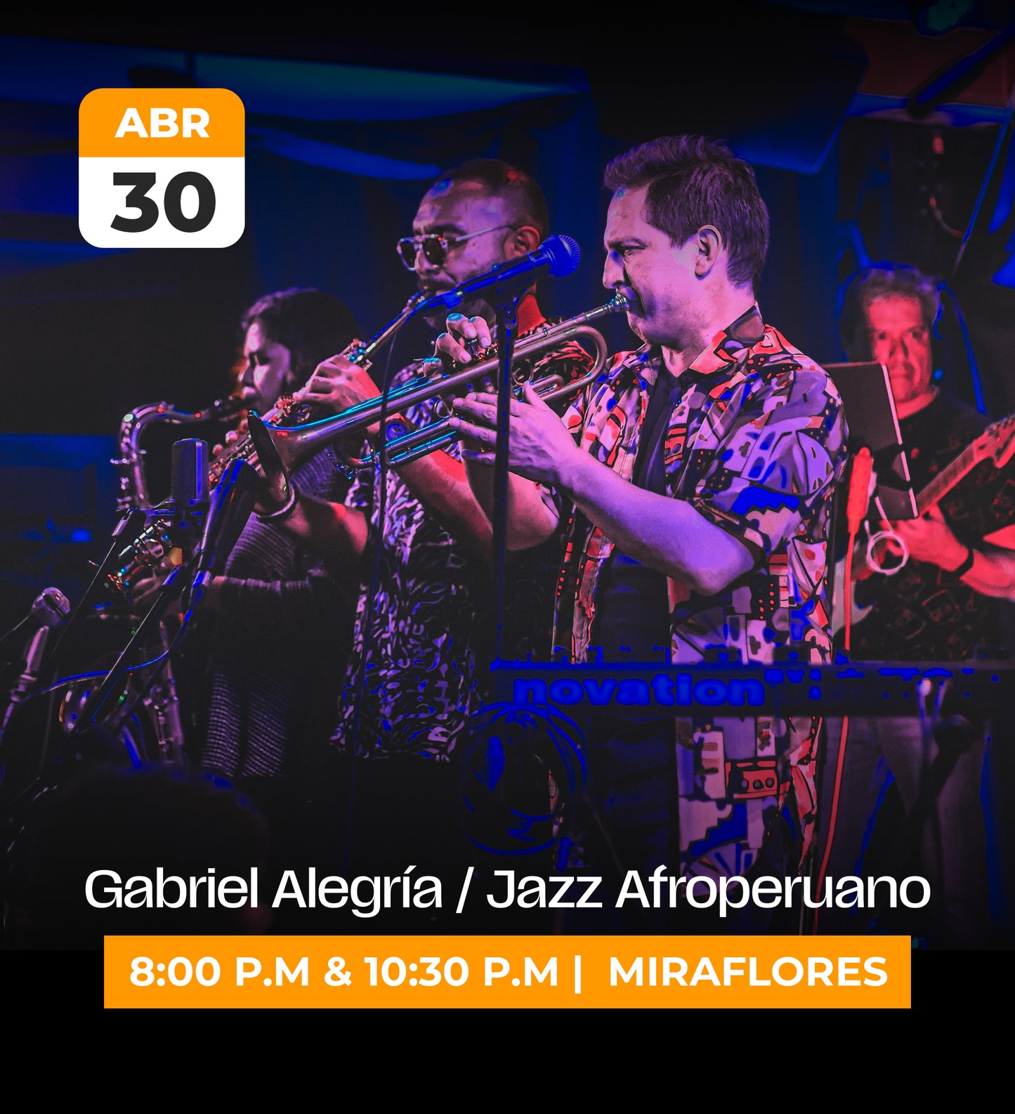 30 Abr | Gabriel Alegría Jazz Afroperuano